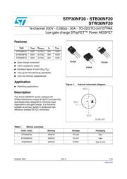 STP30NF20 datasheet.datasheet_page 1