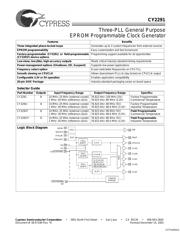 CY2291FI datasheet.datasheet_page 1