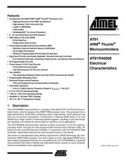 AT91R40008-66AU Datenblatt PDF