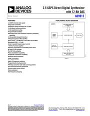 AD9915BCPZ datasheet.datasheet_page 1