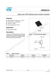 2STA2121 datasheet.datasheet_page 1