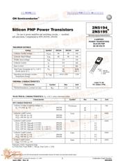 2N5194 Datenblatt PDF